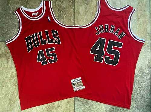 Bulls 45 Michael Jordan Red 1994-95 Hardwood Classics Jersey Mixiu,We sell and wholesale Bulls 45 Michael Jordan Red 1994-95 Hardwood Classics Jersey Mixiu on line form chian!